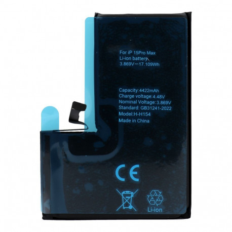 POLYMER BOX battery for IPHONE 15 Pro Max 4422 mAh