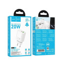HOCO wall charger USB A + Type C PD QC3.0 3A 20W N61 black