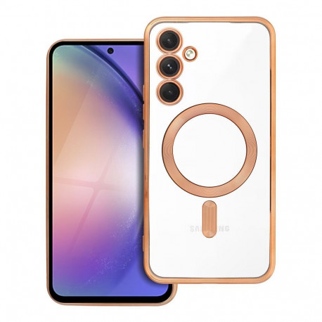 Case for Samsung A54 Electro Mag Cover compatible with MagSafe gold
