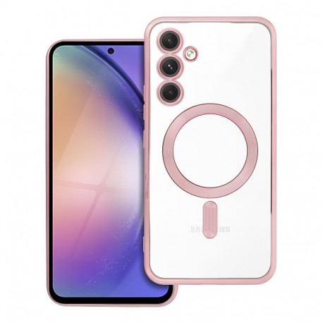 Case for Samsung A54 Electro Mag Cover compatible with MagSafe gold-rose