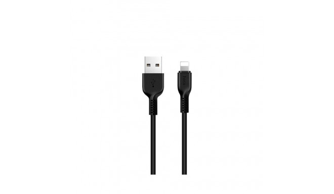 Cable USB A to Lightning Hoco 2,4A 1 m X20 black