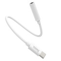 Adapter AUX USB C to Jack 3,5 mm Hoco LS30 white