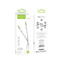 Cable AUX Jack 3,5 mm to Jack 3,5 mm Hoco 1 m UPA19 silver