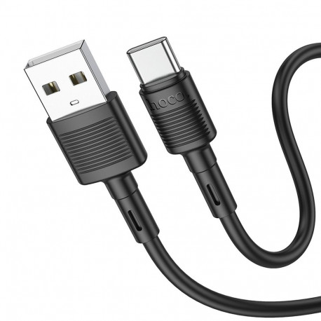 Cable USB A to USB C Hoco 3A 1 m X83 black