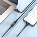 Adapter OTG USB C to USB C Hoco 3A 1,2 m U107 black Adapter OTG USB C to USB C Hoco 3A 1,2 m U107 black