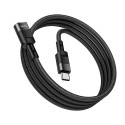 Adapter OTG USB C to USB C Hoco 3A 1,2 m U107 black Adapter OTG USB C to USB C Hoco 3A 1,2 m U107 black
