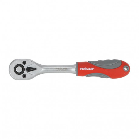 Grzechotka 1/4" 72 h. l=145, kahekomponentne käepide proline