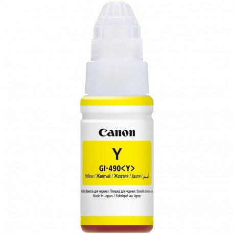 Tint Canon GI-490Yellow/kollane 70ml kuni 7000lk PIXMA G1400 G1410 G1411, G2400 G2410, G3400 G3411 G