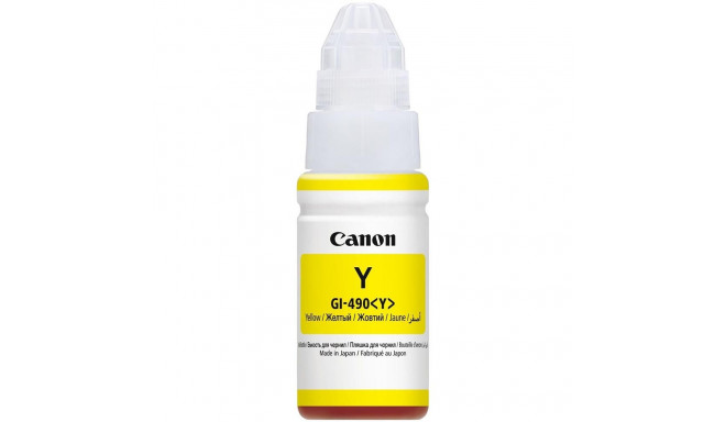 Tint Canon GI-490Yellow/kollane 70ml kuni 7000lk PIXMA G1400 G1410 G1411, G2400 G2410, G3400 G3411 G