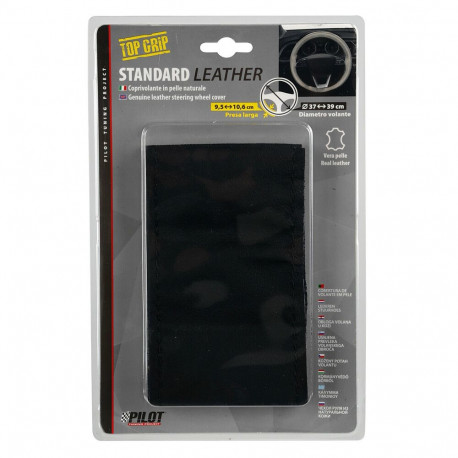 Nahast roolikate Ø37-39 cm, must