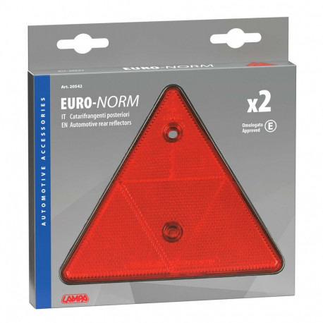 Reflektor kolmnurk 2tk punane, 150*130mm