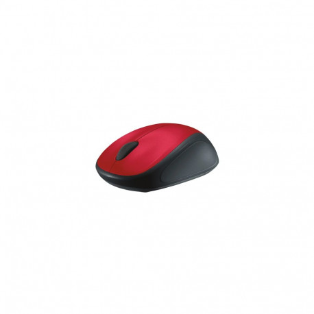 Logitech M235 Wireless Mouse, RF Wireless, 1000 DPI, Red/Black