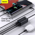 Baseus GaN3 Pro, 2x USB-C, 2x USB, 65W, must