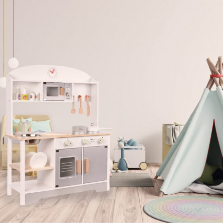 Laste puidust köök MDF MODERN CLASSIC+ tarvikud
