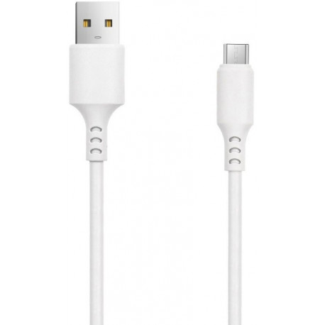 Setty cable USB - microUSB 1m, white