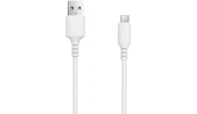 Setty cable USB - microUSB 1m, white