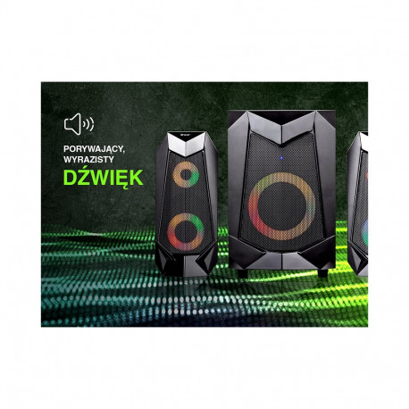 Głośniki TRACER 2.1 Hi-Cube RGB Flow BT