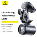 Baseus PrimeTrip 2-in-1 bike mount, phone holder + flashlight (black)