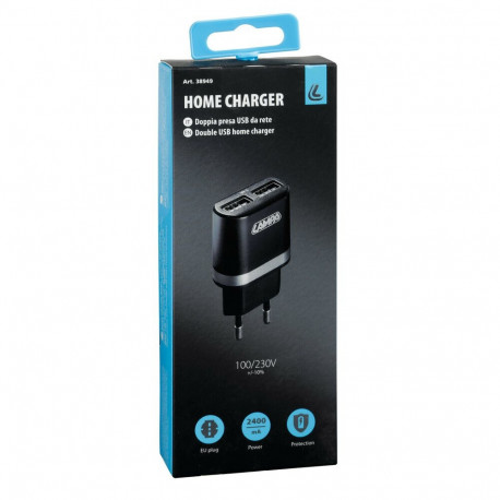 Duubel USB laadija 230V võrgust 2100Ma