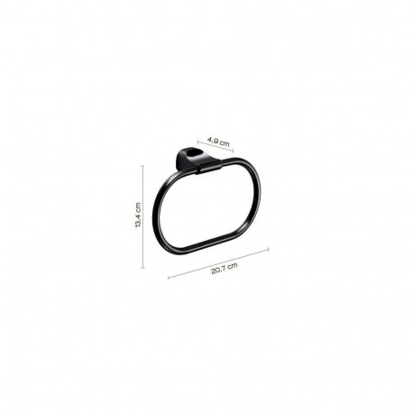 AMALFI TOWEL HOLDER RING MATT BLACK