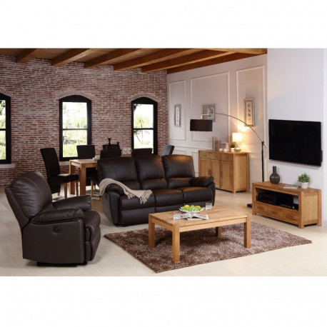 Coffee table CHICAGO NEW, 110x65xH43cm, wood: oak veneer, color: natural