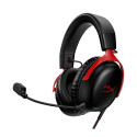 HyperX Cloud III must/punane mängurikõrvaklapid