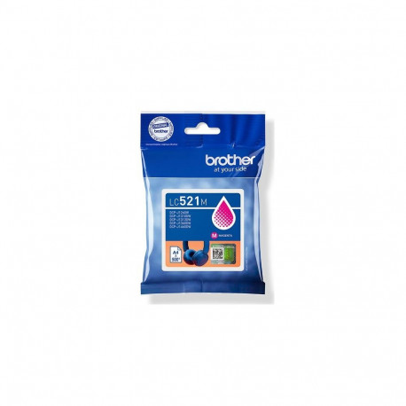 Brother LC521M Genuine Ink Cartridge - Magenta
