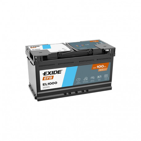 Exide EFB 100Ah 900A 353x175x190-+