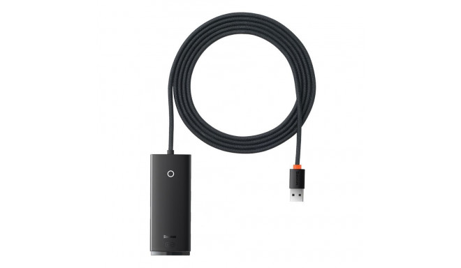 Baseus Baseus Lite Series HUB 4-Port (USB-A to 4xUSB-A 3.0) 2m black (WKQX030201)