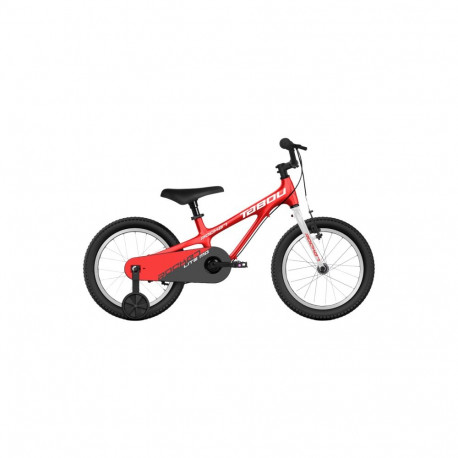 Ülikerge laste jalgratas TABOU Rocket Lite MG, 16" punane-valge