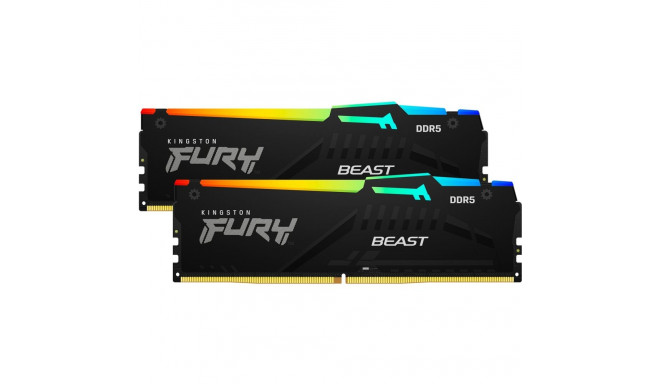 Kingston DDR5 16GB - 6000 - CL - 36 - Dual-Kit - KF560C36BBEAK2-16, Beast, RGB