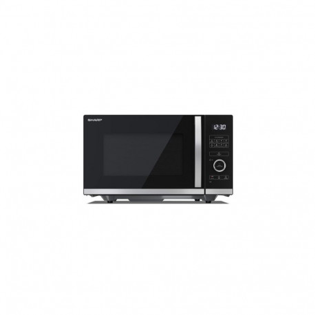 Sharp YC-QS254AE-B microwave Black, Stainless steel Solo microwave Countertop 25 L 900 W