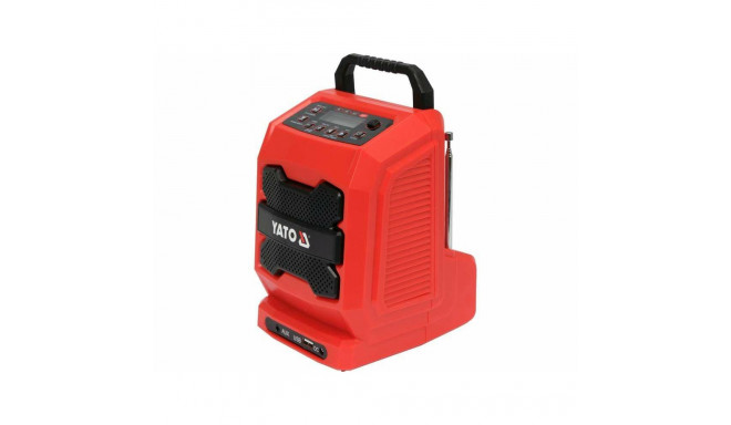 YT.BATTERY AND MAINS RADIO 18V WITHOUT BATTERY. AND ORDER.