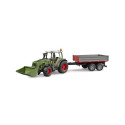 Bruder Fendt Vario 211 traktor esilaaduri ja kalluriga
