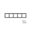 FRAME K14-445-05.M/BM 5PL MODERN BL