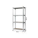 STORAGE SHELF 180X90X40CM 125KG