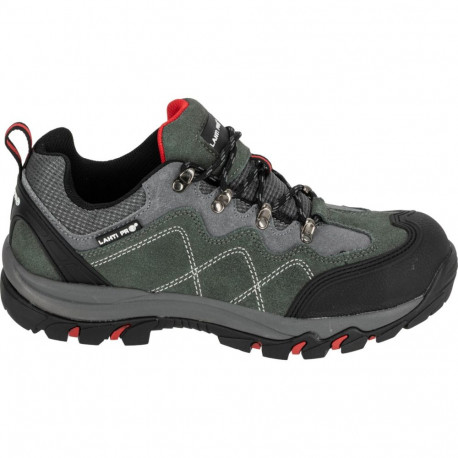 Półbuty zamszowe szaro-czerw., s1 p fo, "41", ce, lahti