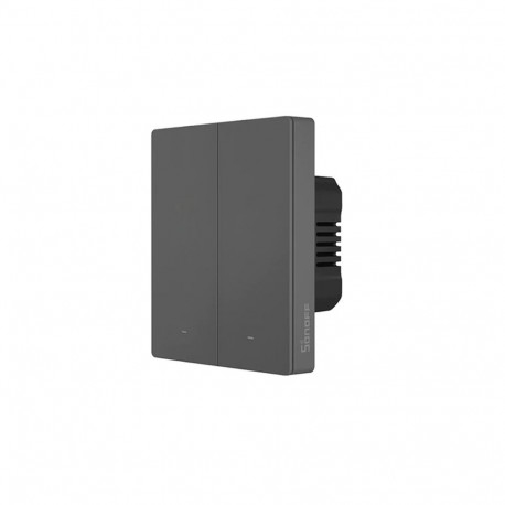 Sonoff smart 2-channel Wi-Fi wall switch black (M5-2C-80)