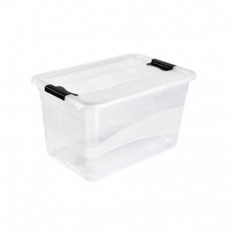 Cornelia kaanega kast crystalbox 59 5x39 5x34cm 52L 4001515942010, läbipaistev
