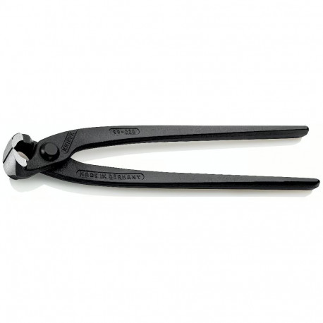 Knipex 99 00 220 Concreters' Nipper  61 HRC  black atramentized   22 cm  314 g