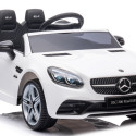 Jeździk na akumulator Mercedes BENZ SLC300 Cabrio dźwięki, światła, pilot - biały