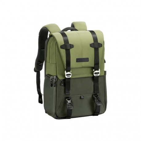 Photo Backpack - K&F Concept Urban Wander 20L, 7 Compartments, Waterproof, Green