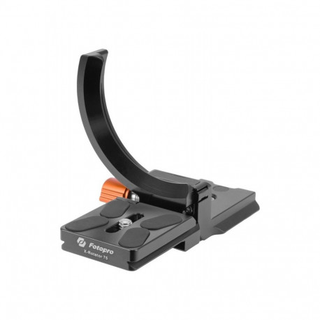 Camera Adapter - Fotopro X-Rotator 75 1/4" & 3/8" Mounting Threads Orange