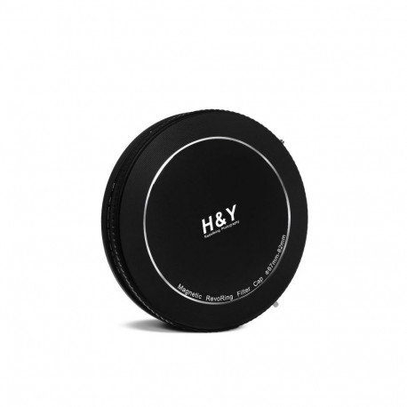 Filter Holder Accessory - H&Y Revoring Magnetic Aluminium Lids 37-49 mm Black