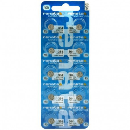 Battery - Renata 364 (sr621sw) Batteries 10 pcs.