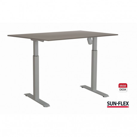 Kirjutuslaud  SUN-FLEX ADAPT I, reguleeritava kõrgusega, ühe mootoriga,120x80cm hall