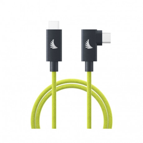 Angelbird kaabel USB-C 4.0 Solid Flex nurgaga 2m, laimiroheline