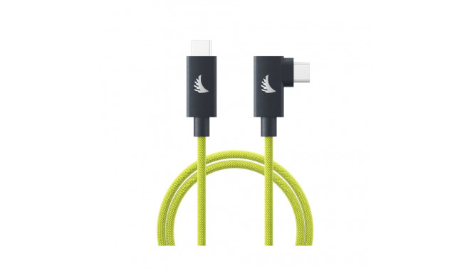 Angelbird Cable I USB-C 4.0 I Solid Flex Cable Right-Angle I Lime I 2 m