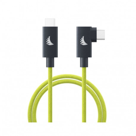 Angelbird kaabel USB-C 4.0 Solid Flex täisnurkne 1m, laimi