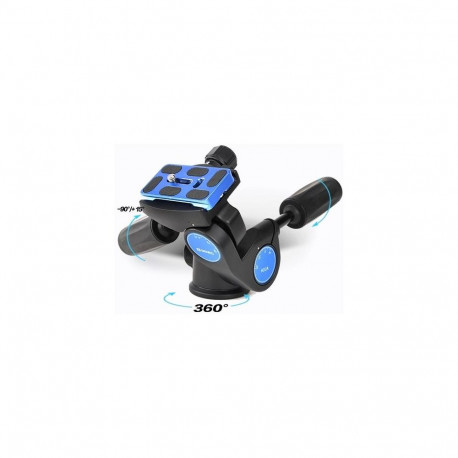 Benro HD3A tripod head Black 1/4" Pan